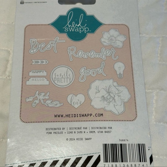 HEIDI SWAPP Bundle "YOU INK" 7 piece Embellishments NEW! Ink stamping craft $79 - Picture 8 of 12
